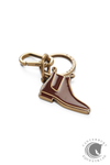 R.M. Williams Boot Enamel Keyring Chestnut