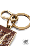 R.M. Williams Heritage Logo Enamel Keyring Brown