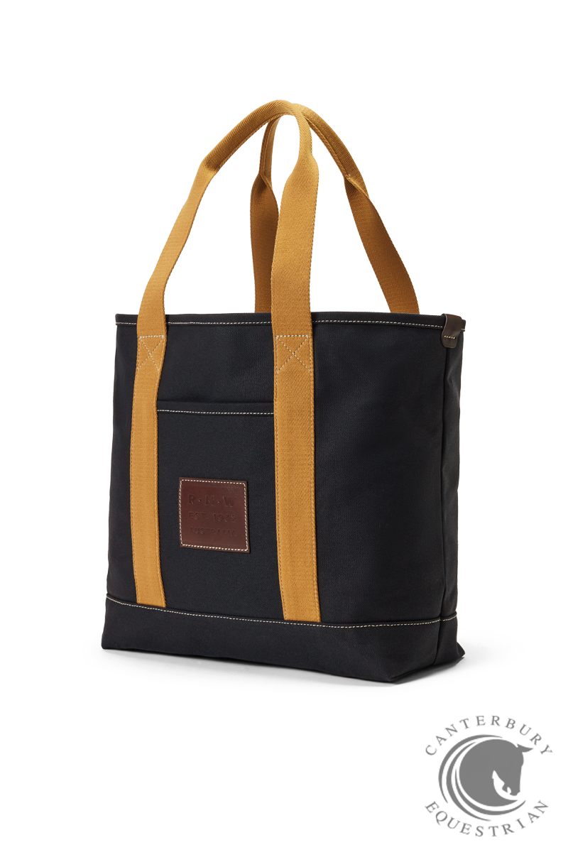 R.M. Williams Tasman Tote Navy Ochre