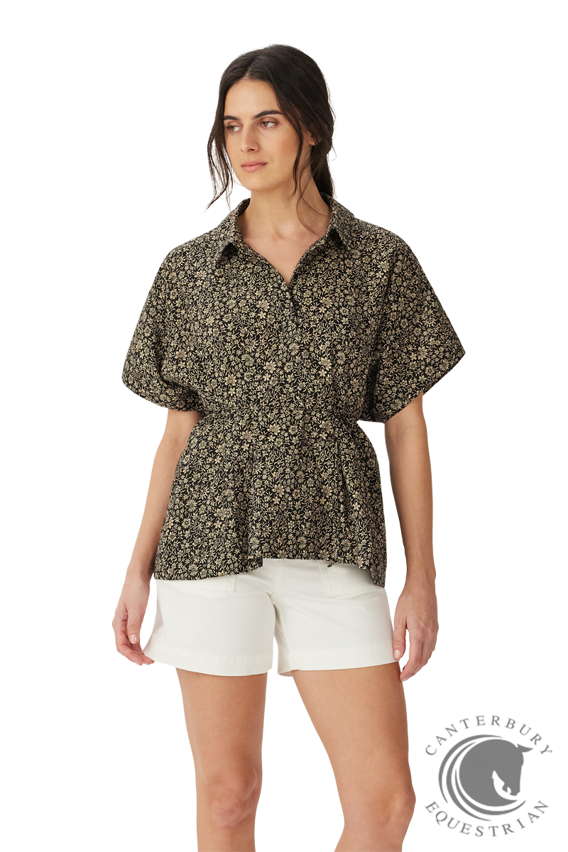 R.M. Williams Tuross Linen Top Espresso