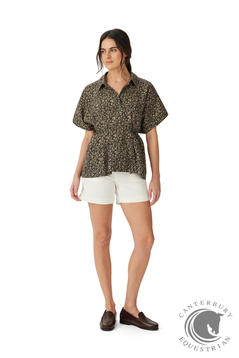 R.M. Williams Tuross Linen Top Espresso