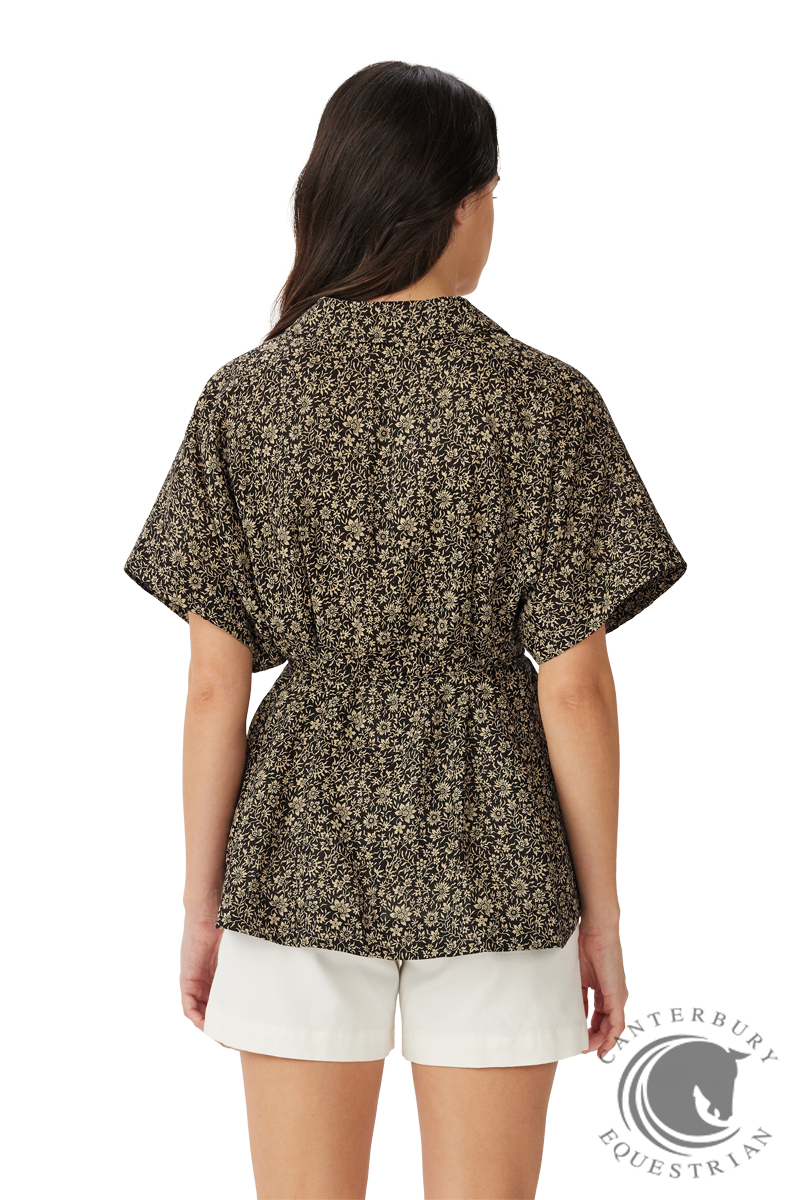 R.M. Williams Tuross Linen Top Espresso