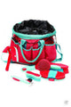 ROMA DELUXE GROOMING BAG 6 PIECE WATERMELON/BRIGHT BLUE