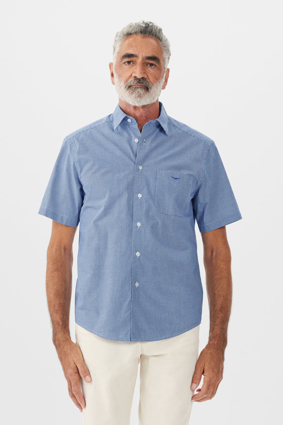 R.M.Williams Hervey Shirt Blue White
