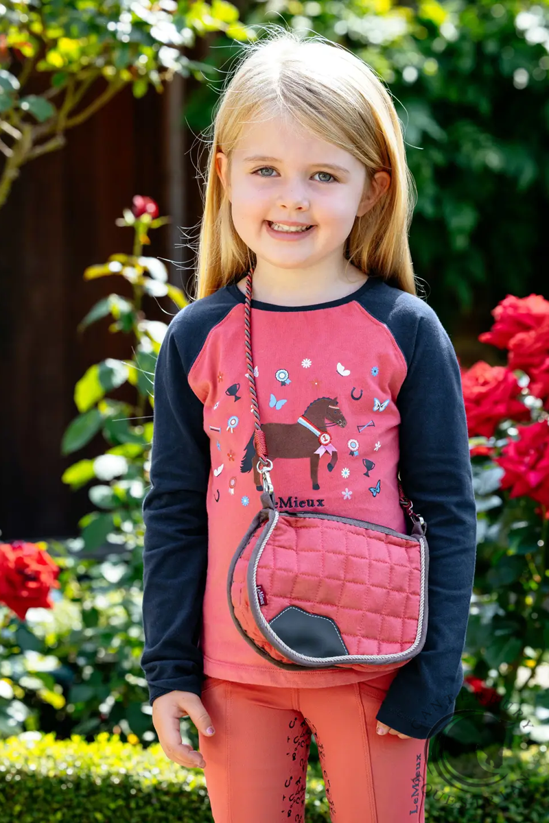 LeMieux Saddle Pad Crossbody Bag Cranberry