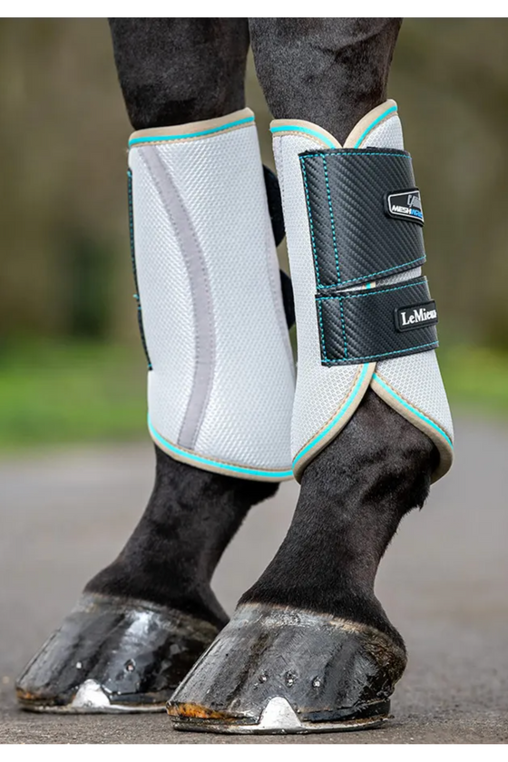 LeMieux Carbon Mesh Wrap Boots Azure