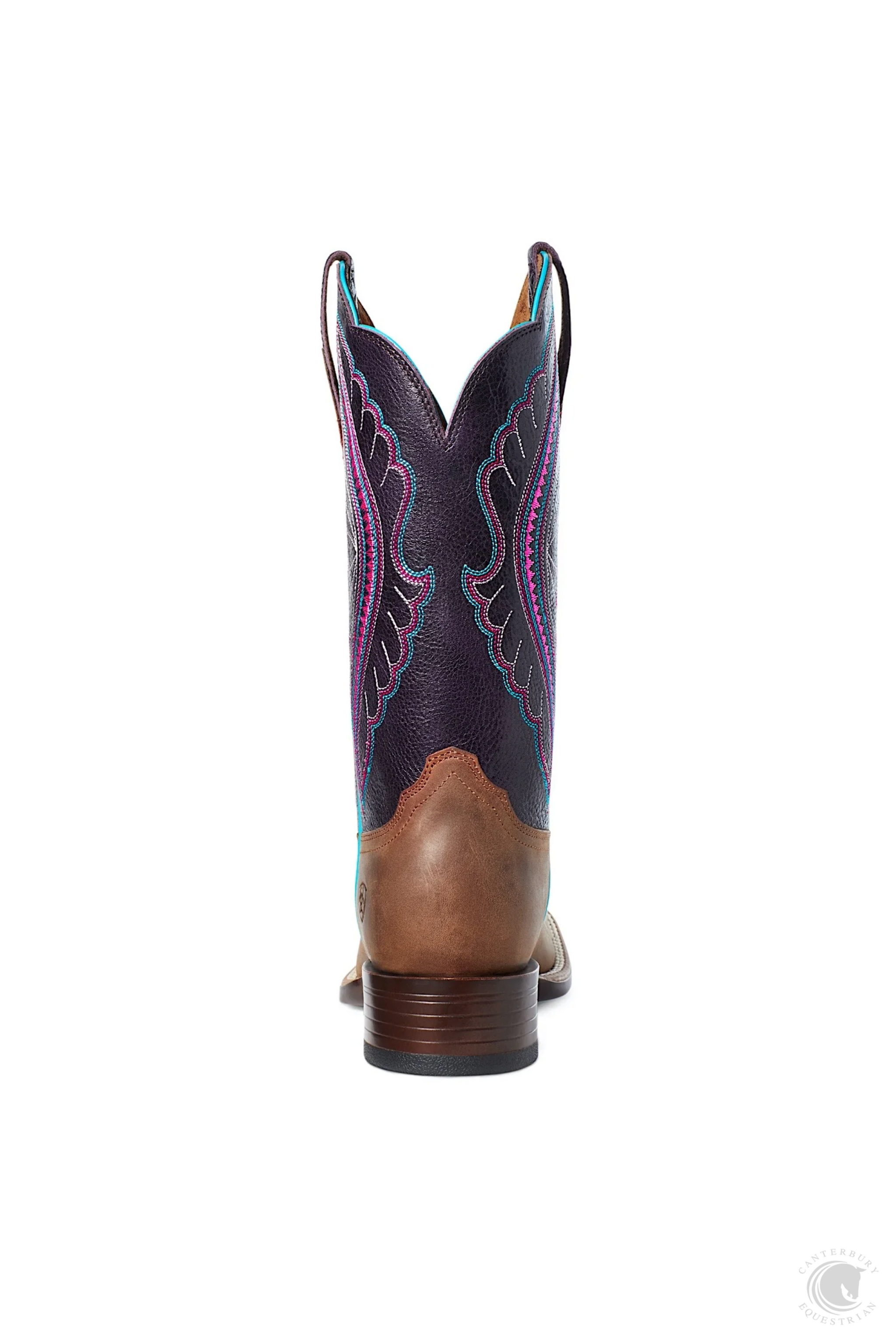 Ariat PrimeTime Western Boot Tobacco/Shadow Purple