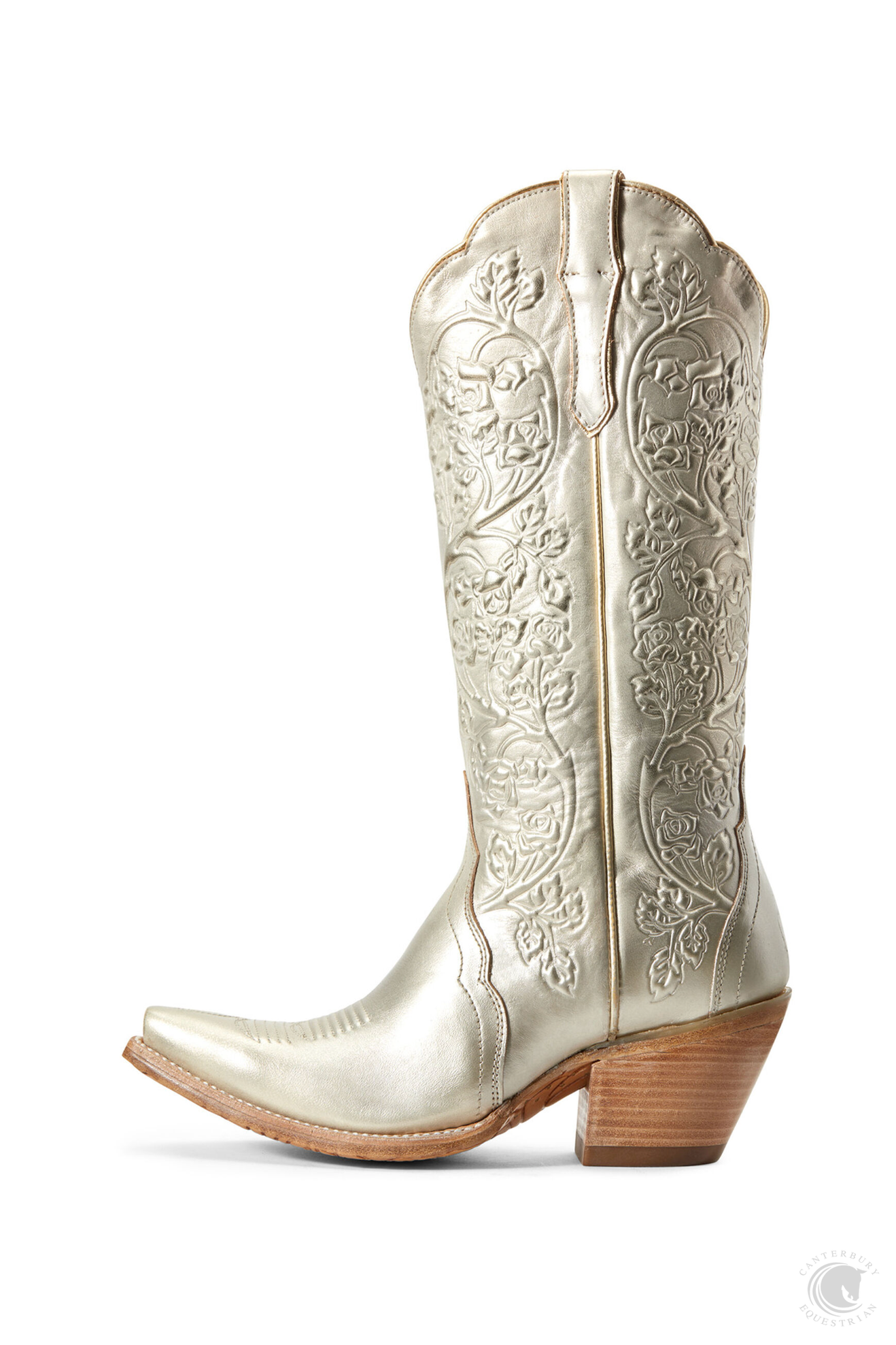 Ariat Platinum Western Boot Gold Brushed