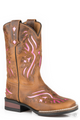 Roper Shiloh Kids Western Boots Pink
