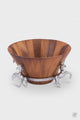 HORSE WOOD TALL SALAD BOWL