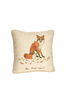  "For Fox Sake!" Linen Cushion