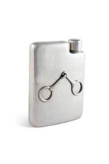  EQUESTRIAN PEWTER FLASK