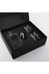 EQUESTRIAN DECANTER SET WITH GLASSES
