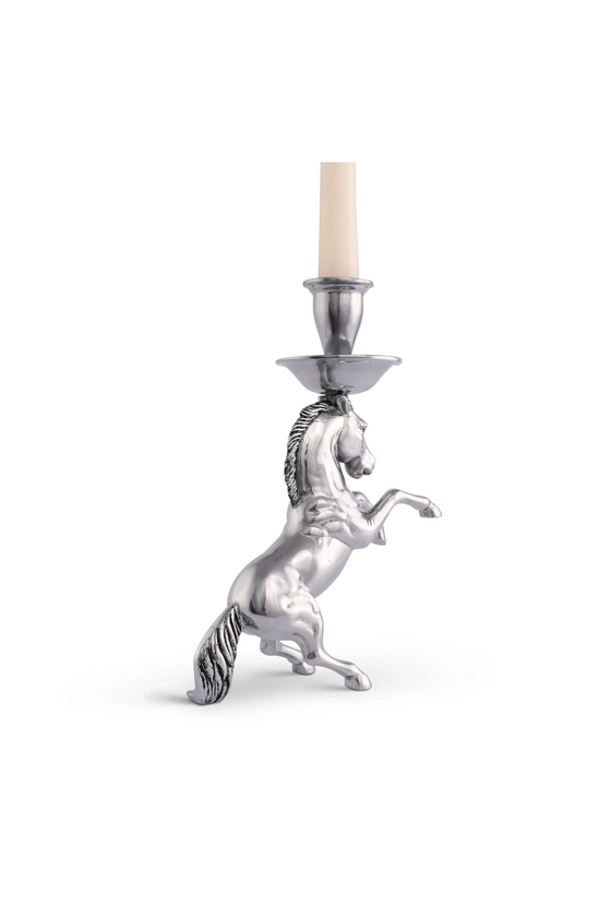 REARING HORSE CANDLESTICK