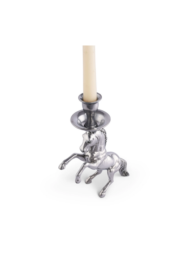 REARING HORSE CANDLESTICK