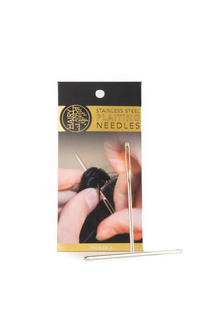  Hairy Pony Stainless Steel Horse Plaiting Needles - Pack of 2