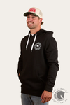 Ringer Western Signature Bull Mens Pullover Hoodie - Black/White