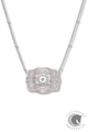 SpurWest Mini Belt Buckle Necklace Silver (Amelia Rose)