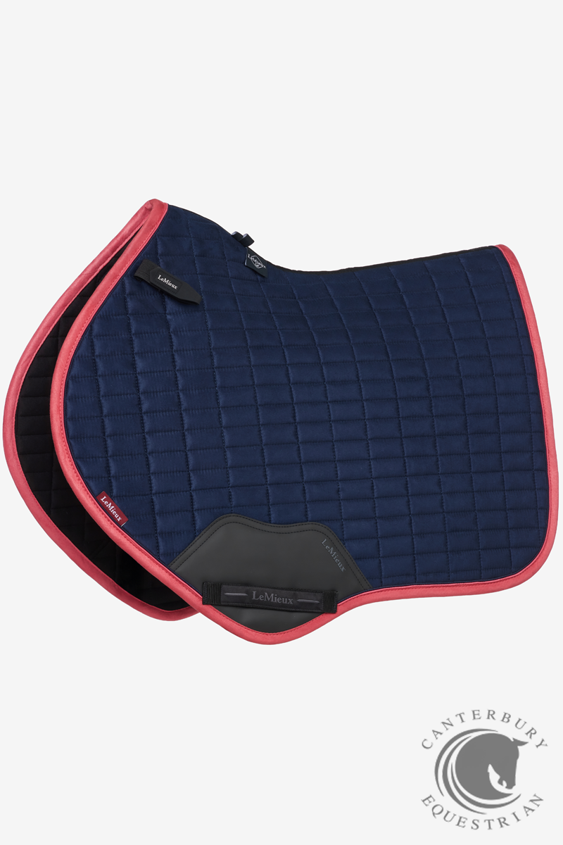 LeMieux Suede Close Contact  Square Navy/Cranberry