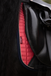 LeMieux Suede Dressage Square Cranberry