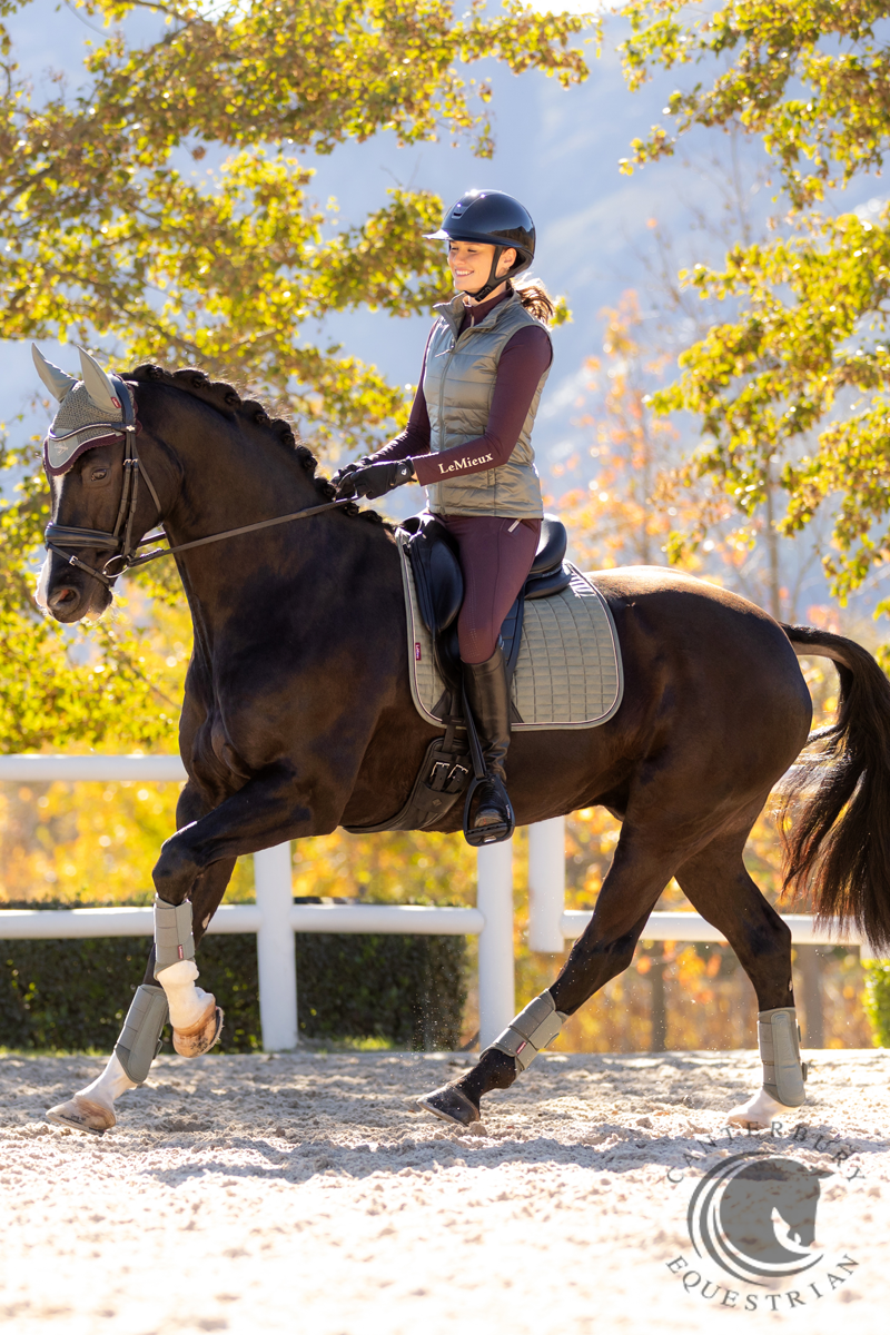 LeMieux Suede Dressage Square Rosemary