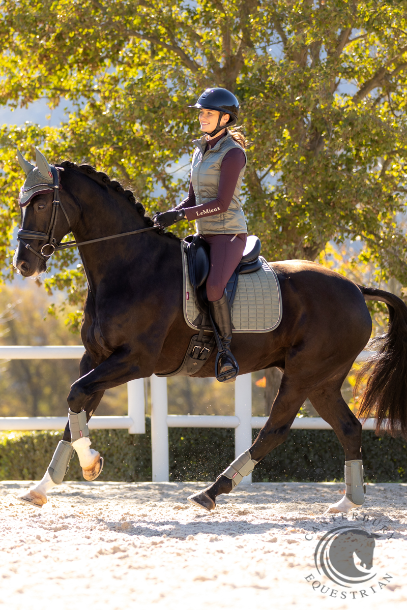 LeMieux Suede Dressage Square Rosemary