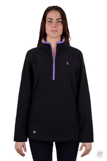  WOMEN'S CHARLIE CLASSIC 1/4 ZIP NECK RUGBY