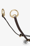 LeMieux Breastplate (D-Ring Attachment) Havana/Brass