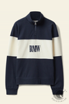 R.M. Williams Womens Trickett Panel Sweatshirt Navy/Ivory
