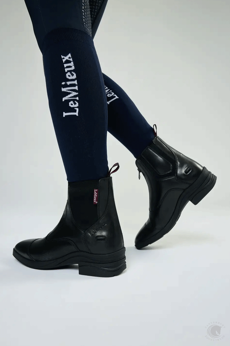LeMieux Junior Zip Paddock Boot Black