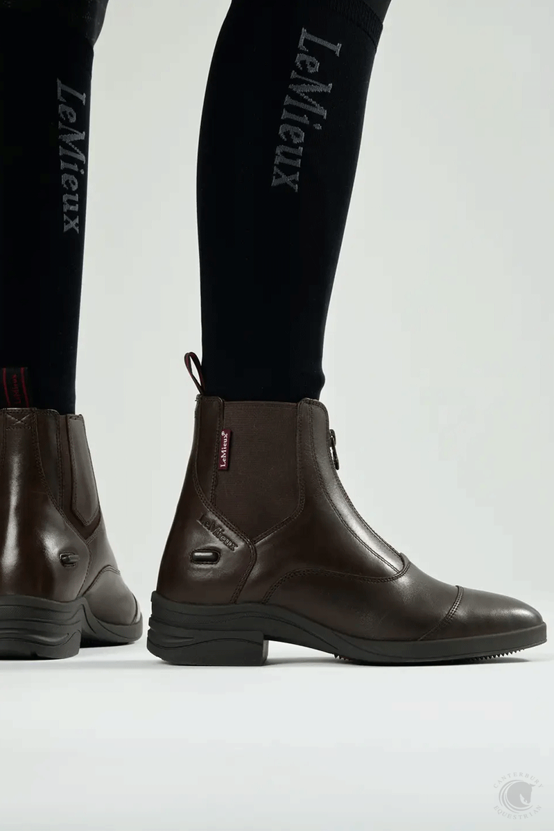 LeMieux Zip Paddock Boot Brown