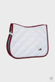 Equestrian Stockholm WHITE BORDEAUX SADDLEPAD