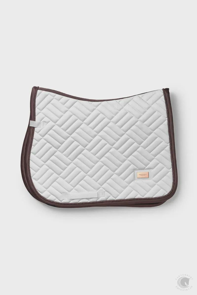 Equestrian Stockholm Modern White Moonless Night Jump Saddle Pad