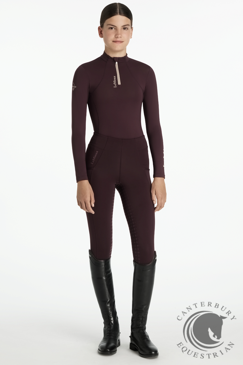 LeMieux Young Rider Classique Base Layer Damson