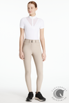 LeMieux Young Rider Izzy Knee Grip Breeches Almond
