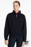 LeMieux Young Rider Kate Quarter Zip Sweat Navy/Cranberry
