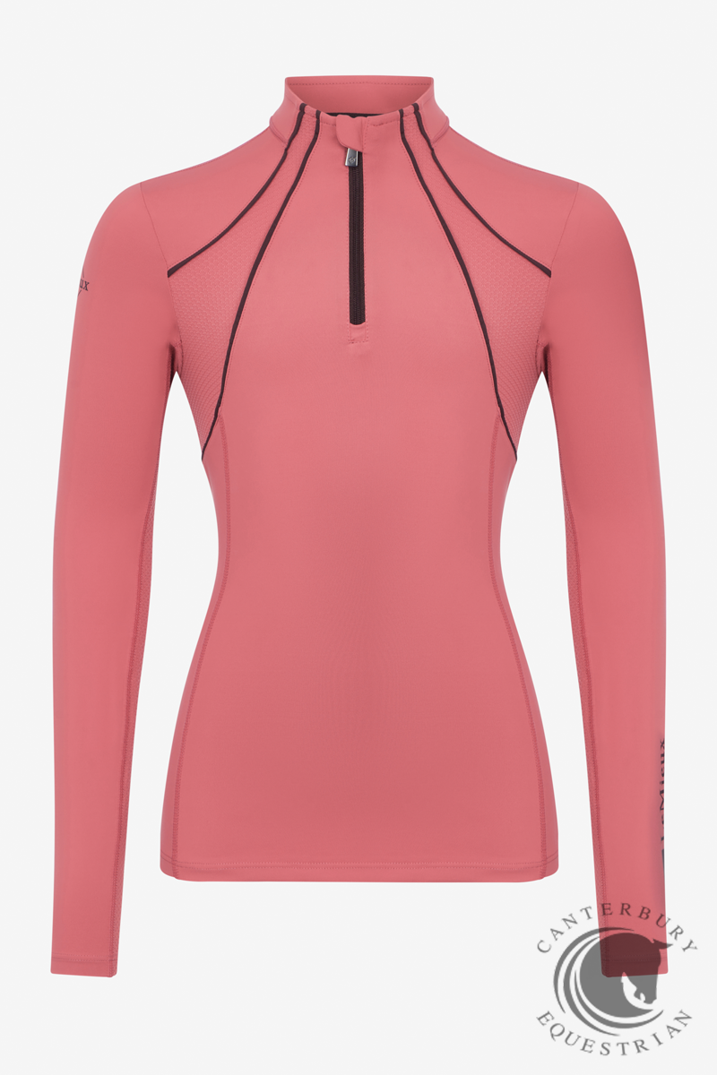 LeMieux Young Rider Mia Mesh Base Layer Cranberry
