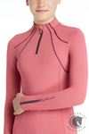 LeMieux Young Rider Mia Mesh Base Layer Cranberry