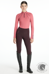 LeMieux Young Rider Mia Mesh Base Layer Cranberry