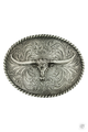 Oval Longhorn Classic Antiqued Attitude Belt BuckleOval Longhorn Classic Antiqued Attitude Belt Buckle