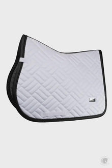 Equestrian Jump Saddle Pad Modern White Black Edition