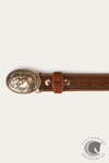 Ringers Western Dallas Belt - Brown / Silver