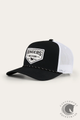 Ringers Western Garage Trucker Cap - Black with White Print