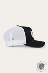 Ringers Western Garage Trucker Cap - Black with White Print