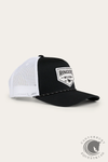 Ringers Western Garage Trucker Cap - Black with White Print