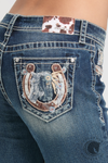 Grace in LA Horse Shoe Modify Bootcut Jeans
