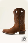 Ariat Men's Hybrid Roughstock Square Toe Western Boots - Distressed Brown