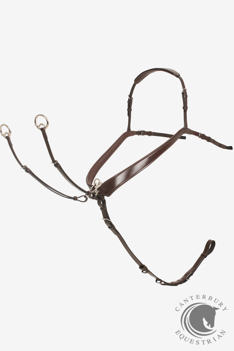 LeMieux Kudos Bridge Breastplate Havana