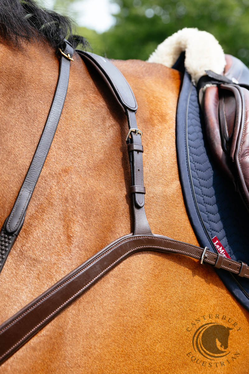 LeMieux Kudos Bridge Breastplate Havana