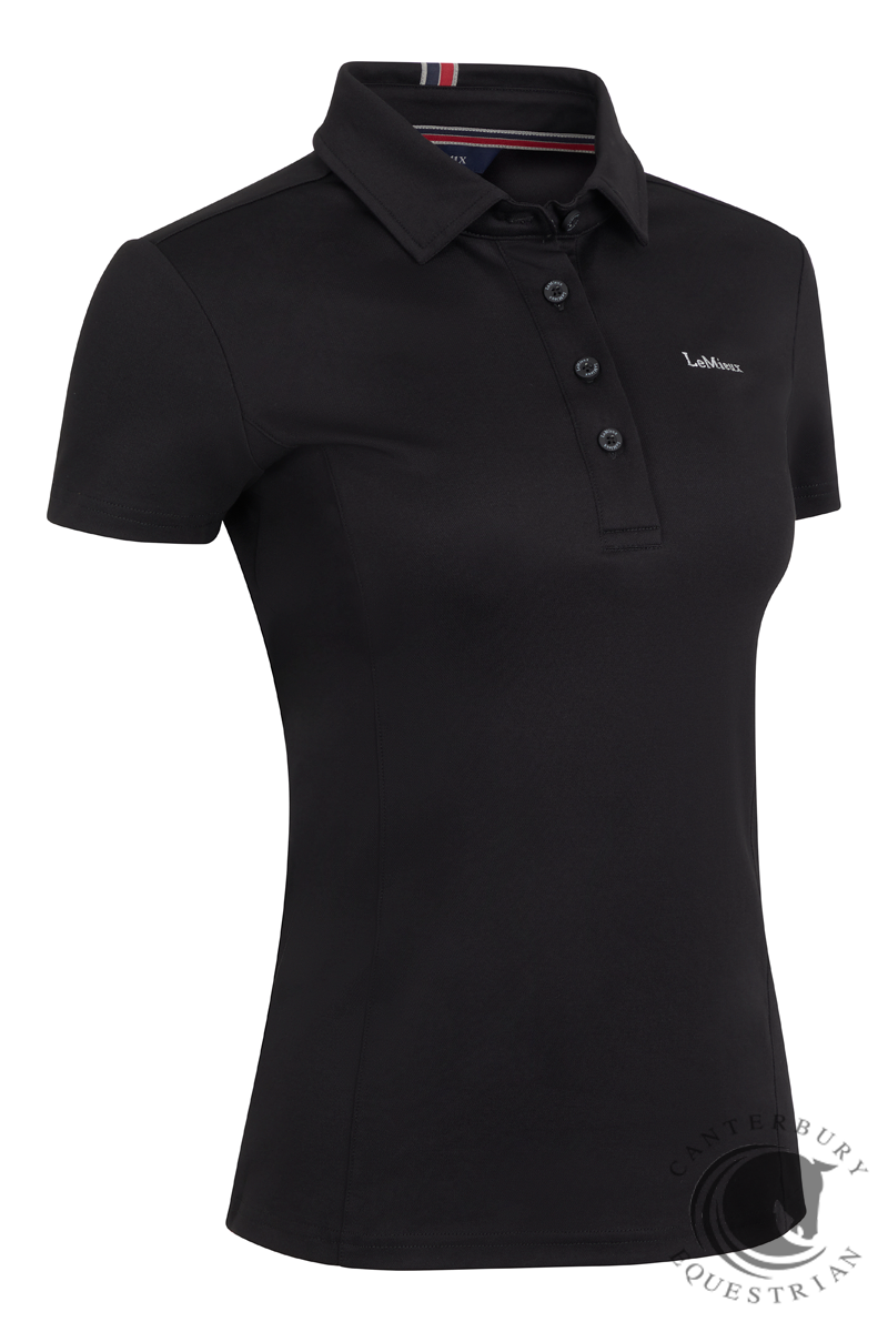 LeMieux Elite Ladies Polo Shirt Black